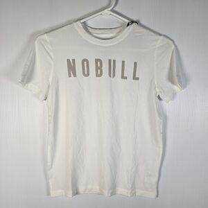 NWT NOBULL Kids Unisex Classic White Tee Size M
